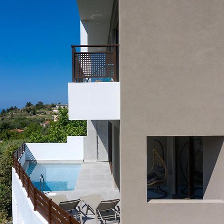 O-Cyanea Villa With Heated Pool Kournás 외부 사진