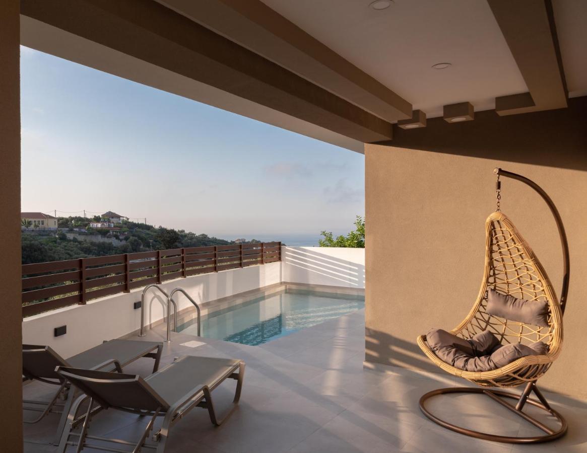 O-Cyanea Villa With Heated Pool Kournás 외부 사진