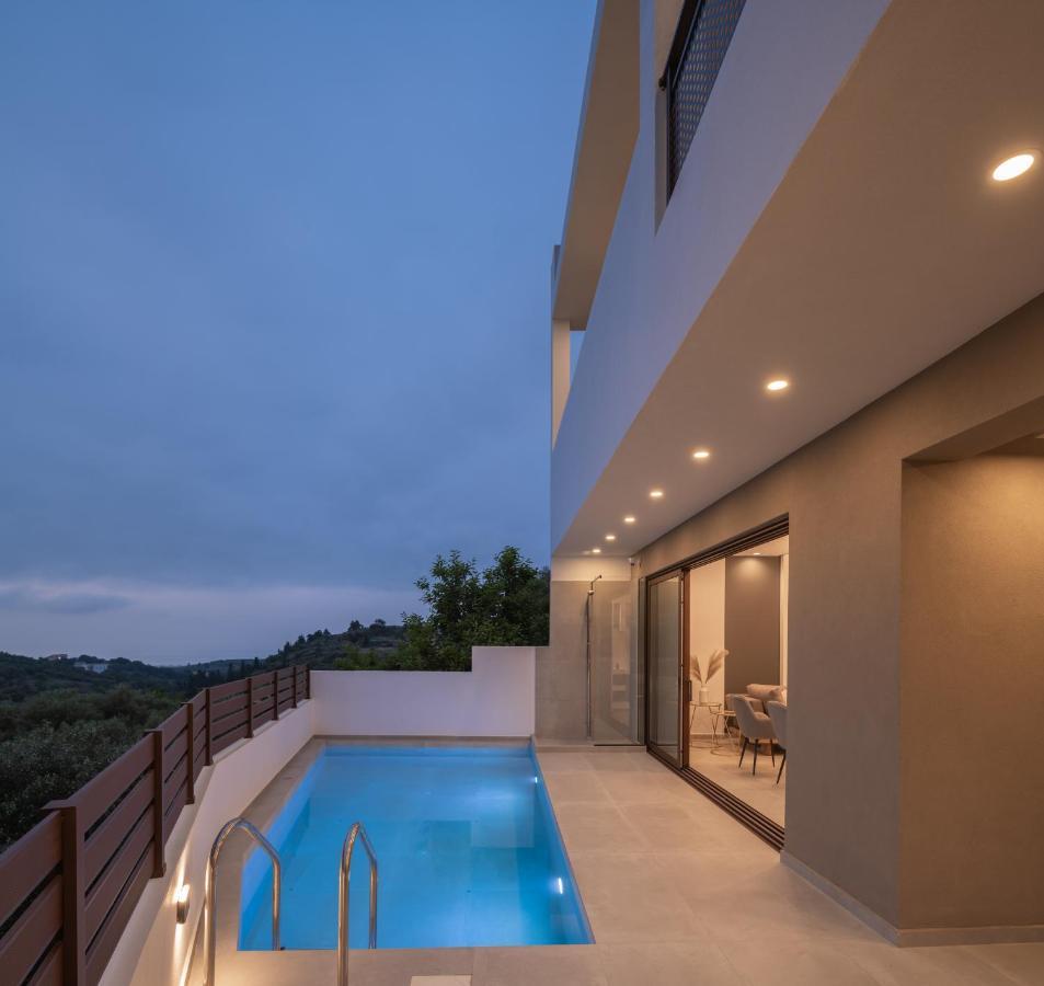 O-Cyanea Villa With Heated Pool Kournás 외부 사진