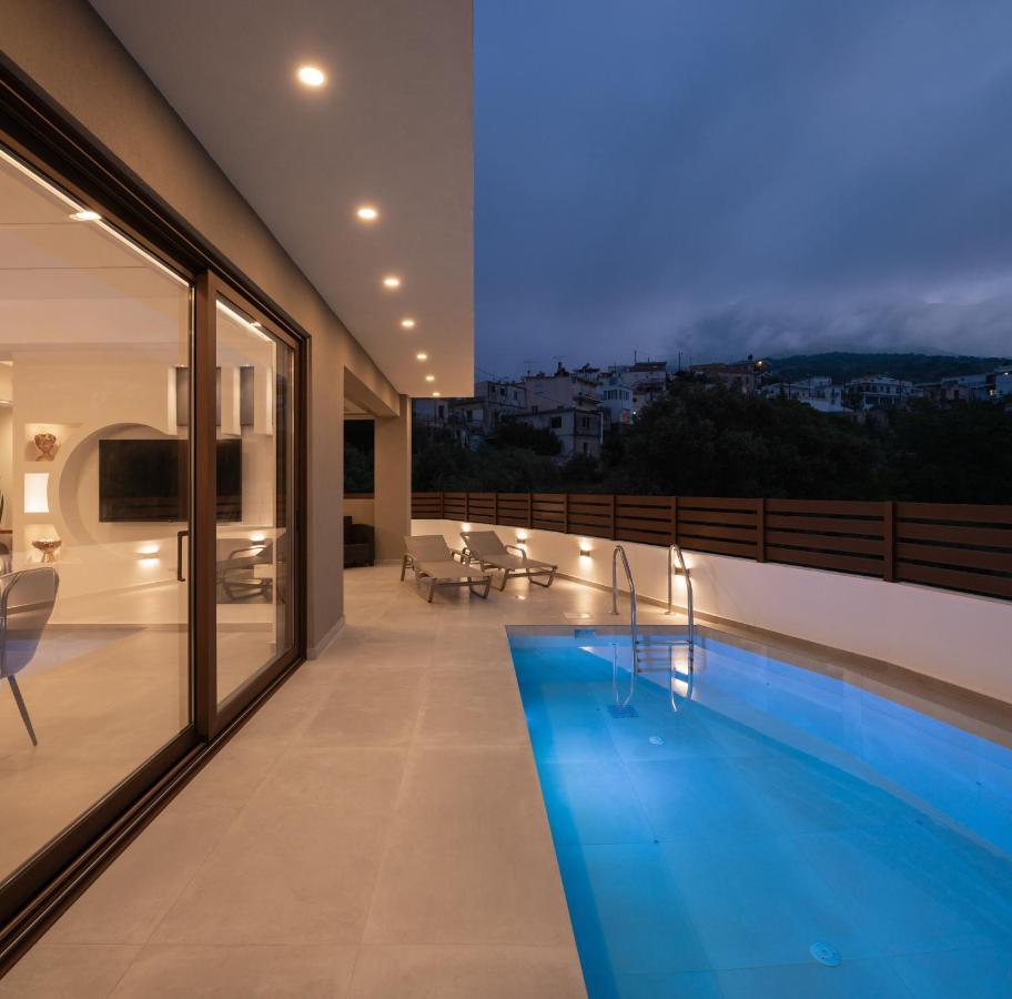 O-Cyanea Villa With Heated Pool Kournás 외부 사진