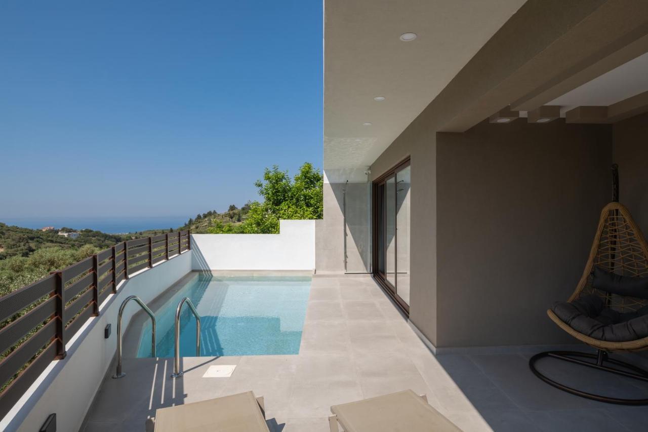 O-Cyanea Villa With Heated Pool Kournás 외부 사진