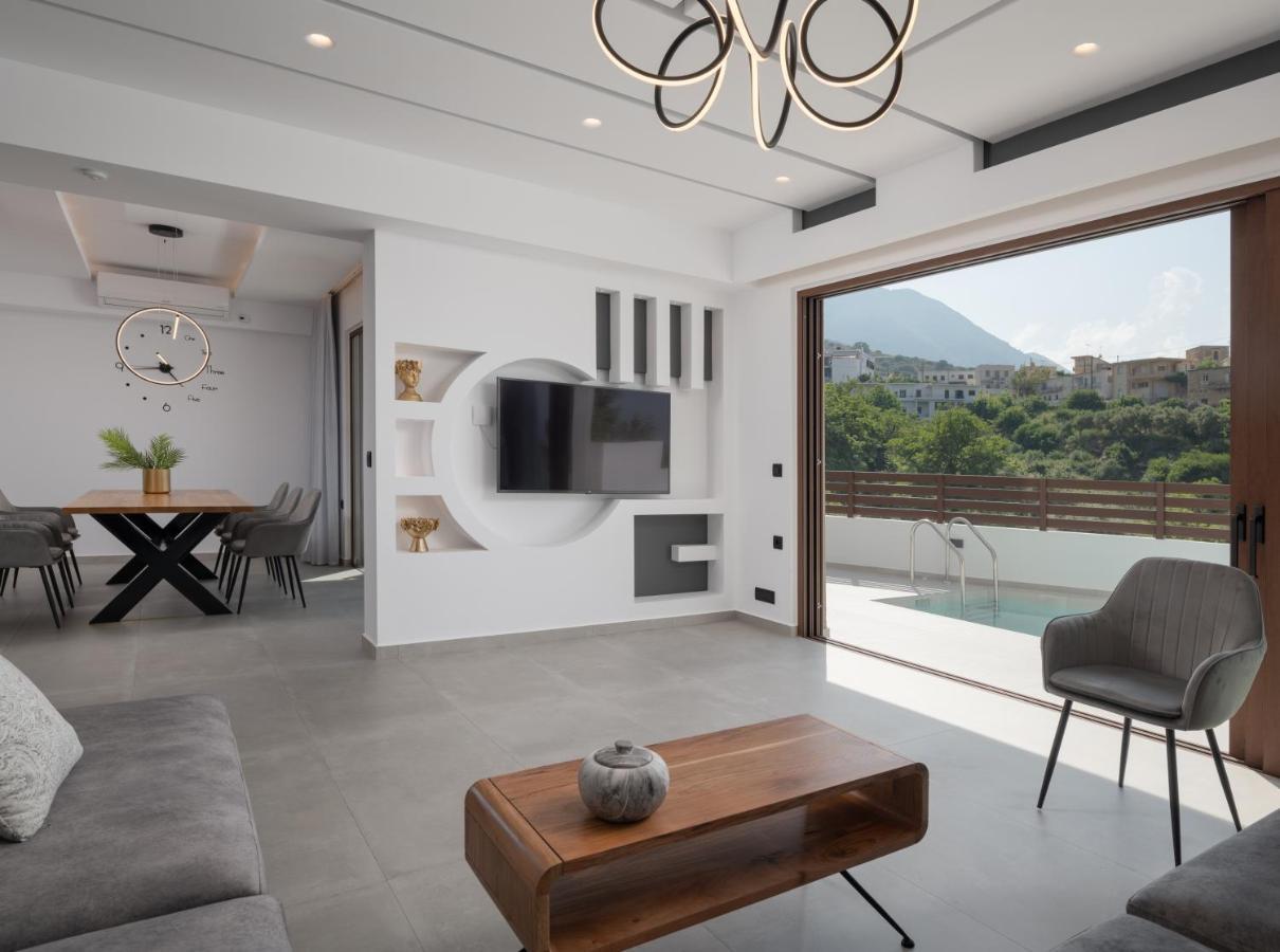 O-Cyanea Villa With Heated Pool Kournás 외부 사진