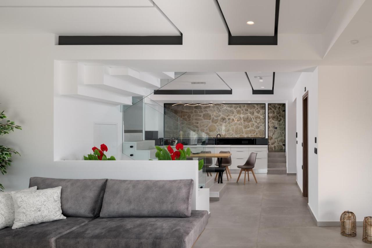 O-Cyanea Villa With Heated Pool Kournás 외부 사진