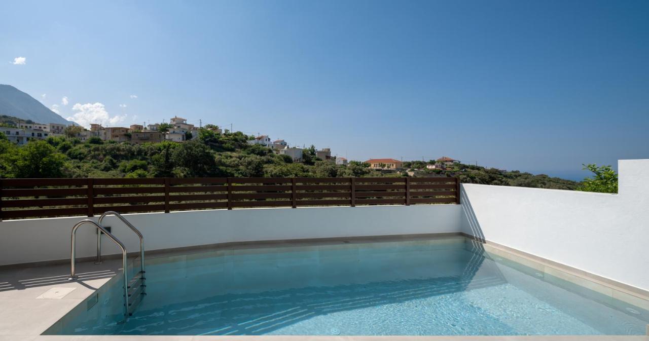 O-Cyanea Villa With Heated Pool Kournás 외부 사진