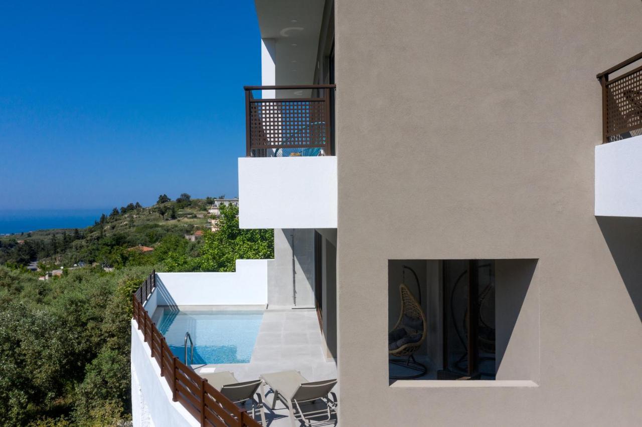 O-Cyanea Villa With Heated Pool Kournás 외부 사진